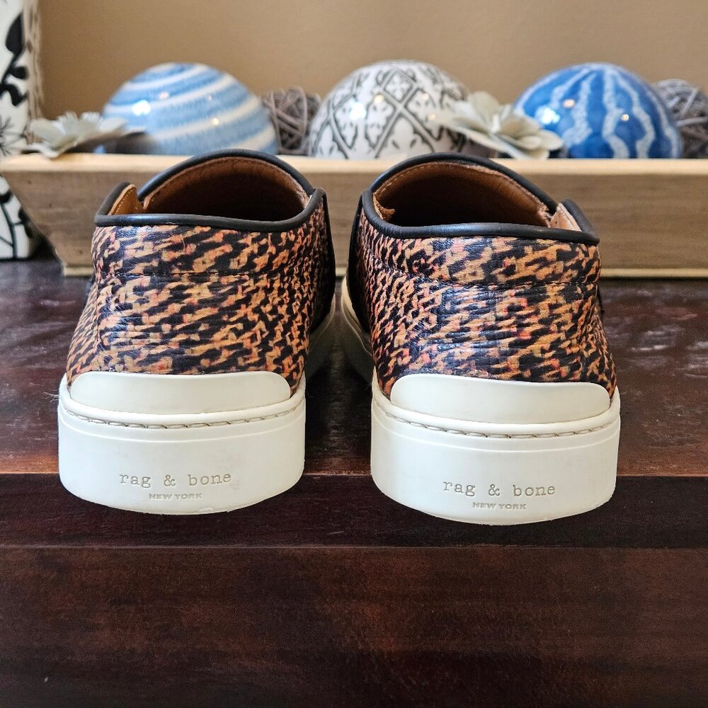 Rag & Bone Women's 'Kent' Tweed Print Leather Slip-Ons, Sz 9 (EU 39) - Picture 5 of 16